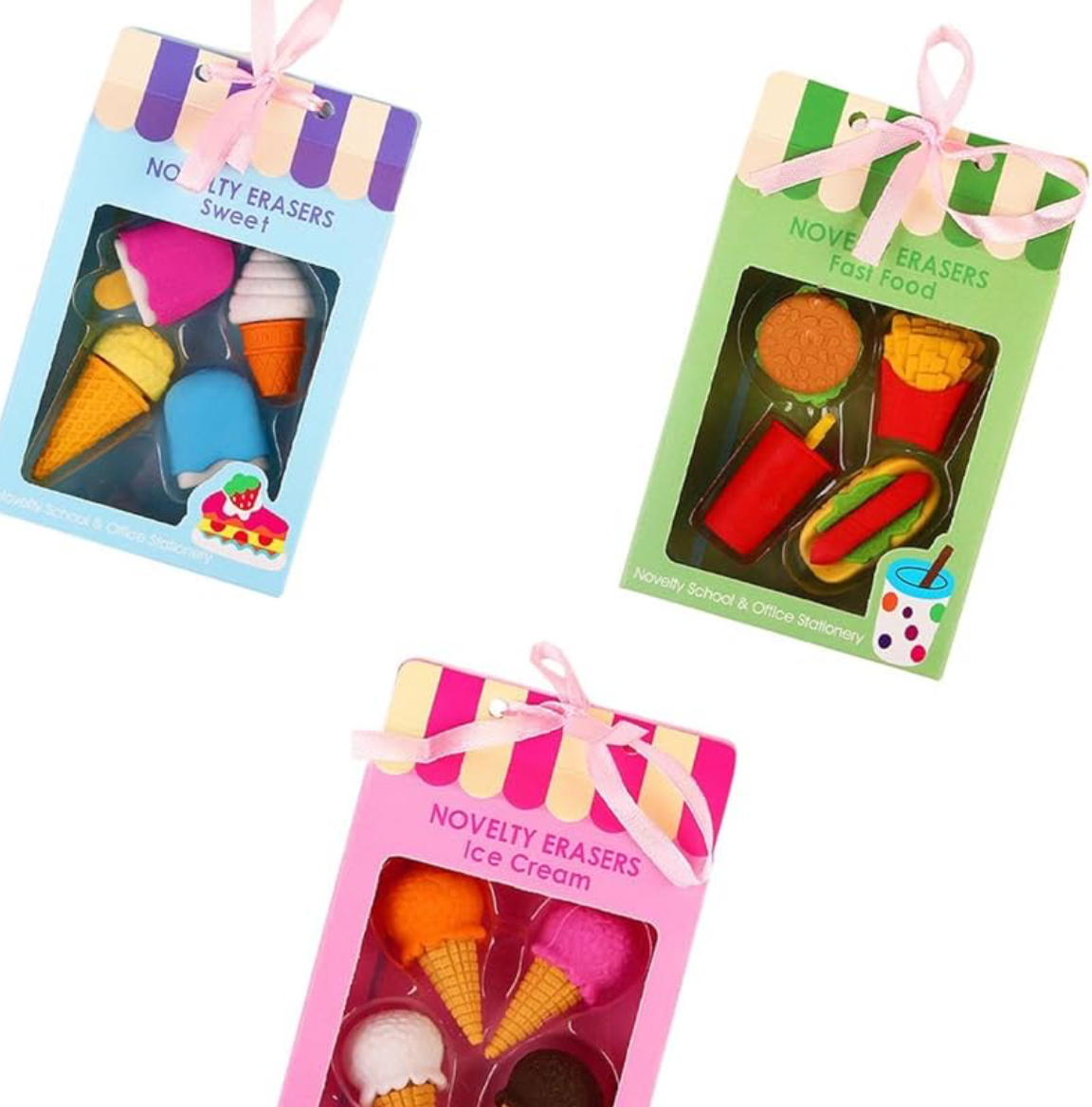 Erasers. Set of 4