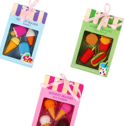 Erasers. Set of 4