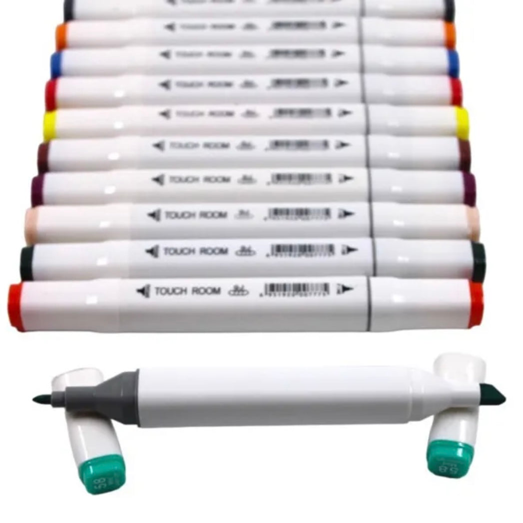 Double-sided markers. Set of 12