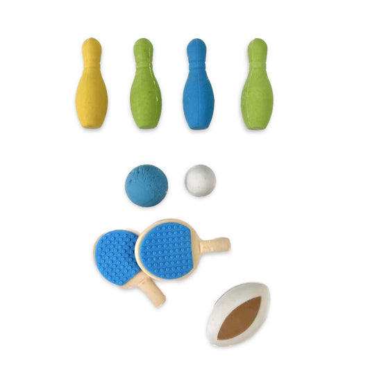 Erasers. Set of 9